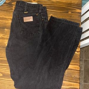 Mens black wranglers